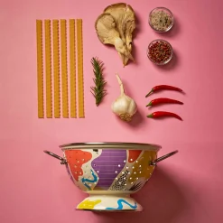 Abstract Enamel Colander, 22cm Kitchen Tools & Utensils