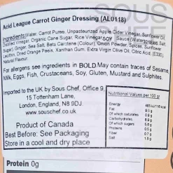 Online Carrot Ginger Dressing, 354ml Ingredients Brands|Oil, Vinegar & Dressings