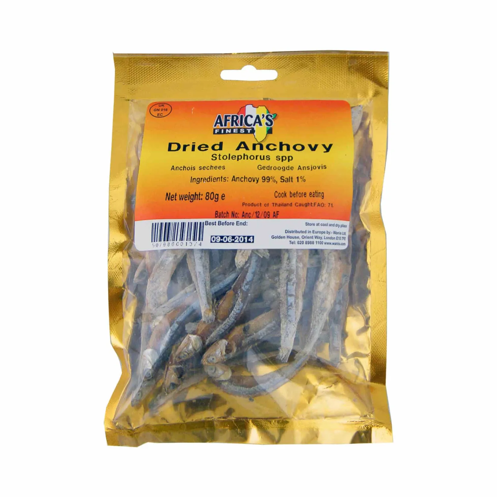 Best Dried Anchovies, 80g African Ingredients|Tinned Fish & Seafood