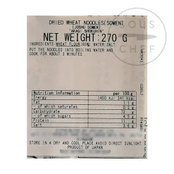 Hot Dried Somen Noodles, 270g Japanese Ingredients|Ingredients Brands