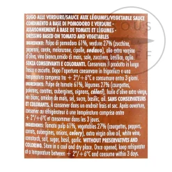 Discount Vegetable Pasta Sauce, 225g Ingredients Brands|Italian Ingredients