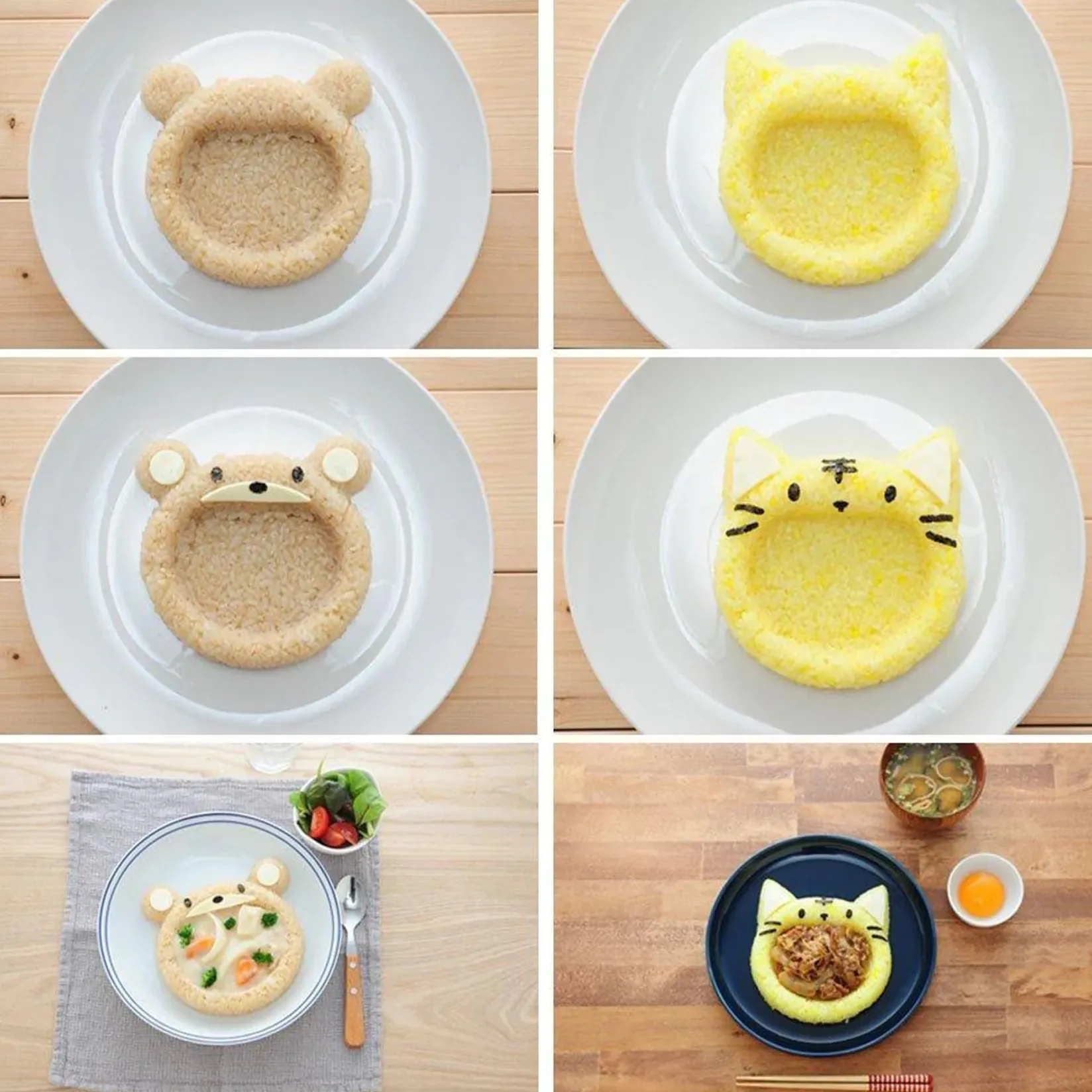 Sale Animal Rice Mould Set for Curry Japanese Ingredients|Japanese Tableware