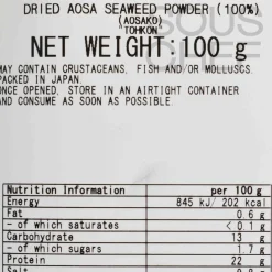 Online Aonori Dried Seaweed, 100g Ingredients Brands|Herbs & Spices