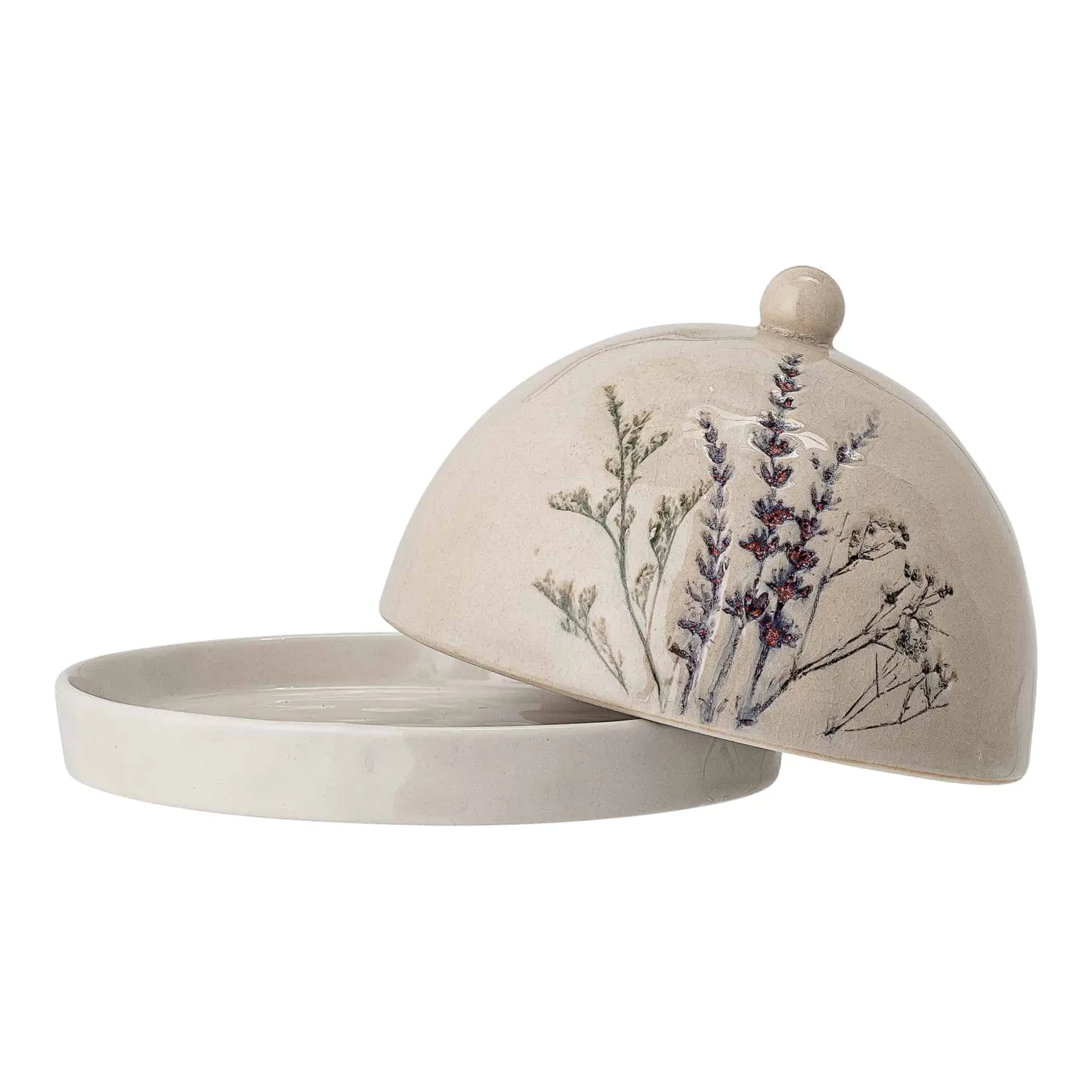 New Bea Floral Round Butter Dish, 15cm Tableware Brands