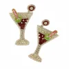 New Beaded Martini Earrings Tableware Brands