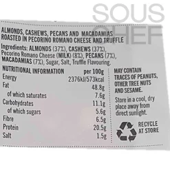 Outlet Truffle & Pecorino Nut Mix, 135g Ingredients Brands|Italian Ingredients
