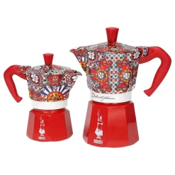 x Dolce & Gabbana Red Moka Express Coffee Maker Italian Ingredients|Tableware Brands