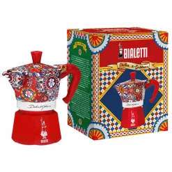 x Dolce & Gabbana Red Moka Express Coffee Maker Italian Ingredients|Tableware Brands