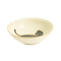 Clearance Black Cat Japanese Bowl, 14cm Japanese Tableware|Crockery & Dinnerware