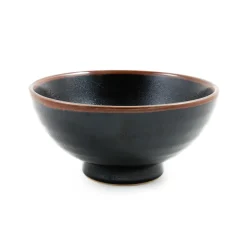 Online Black Stoneware Ramen Bowl, 19.7cm Japanese Ingredients|Japanese Tableware