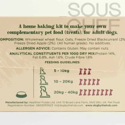 Sale Blackcurrant, Apple & Oat Dog Biscuit Kit, 470g Tableware Brands