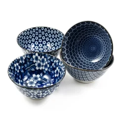 Outlet Blue & White Rice Bowl Boxed Gift Set Tableware Brands|Japanese Ingredients