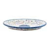 Online Blue Dot Enamel Oval Serving Tray, 31cm Tableware Brands