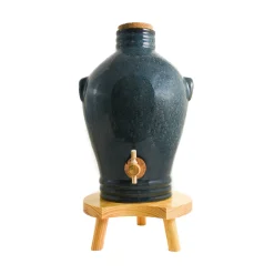 Clearance Blue Glaze Vinaigrier, 3L Pickling, Preserving & Fermenting Jars