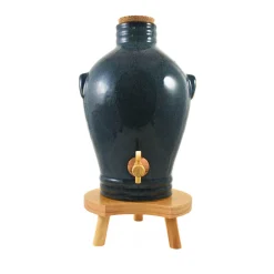 Clearance Blue Glaze Vinaigrier, 3L Pickling, Preserving & Fermenting Jars