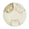 Clearance Blue Lucky Cat Japanese Side Plate, 19.5cm Japanese Ingredients|Plates