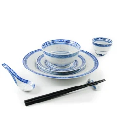 Hot Blue Rice Pattern Dinner Plate, 26cm Tableware Brands|Chinese Ingredients