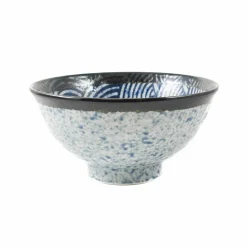 Hot Blue Wave Large Rice Bowl, 15.5cm Japanese Ingredients|Japanese Tableware
