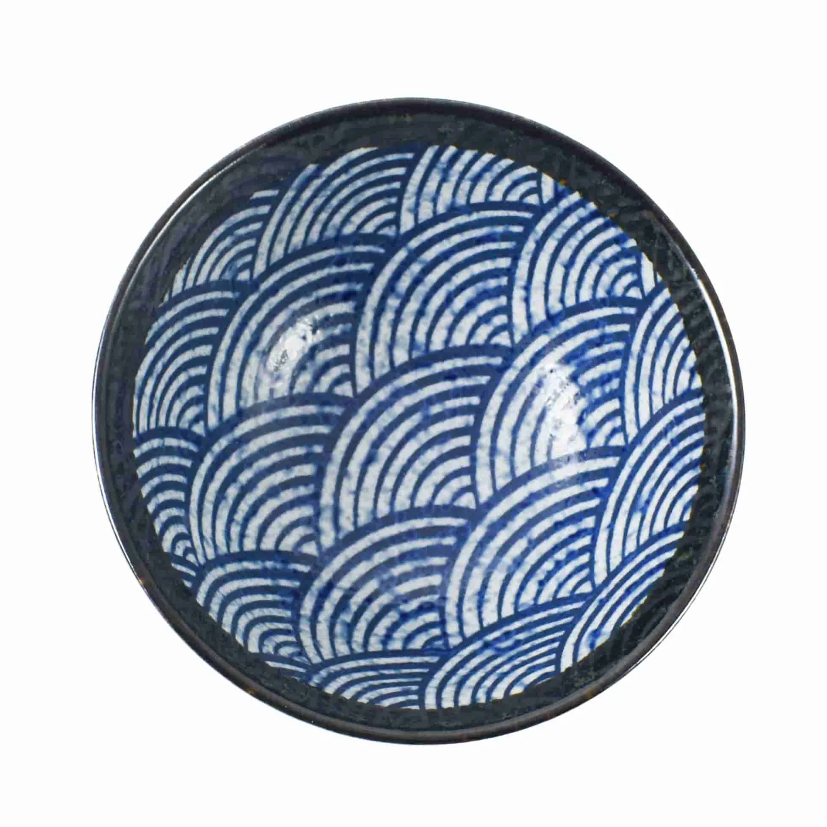 Hot Blue Wave Large Rice Bowl, 15.5cm Japanese Ingredients|Japanese Tableware