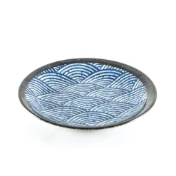 Online Blue Wave Medium Plate, 22cm Tableware Brands|Japanese Ingredients