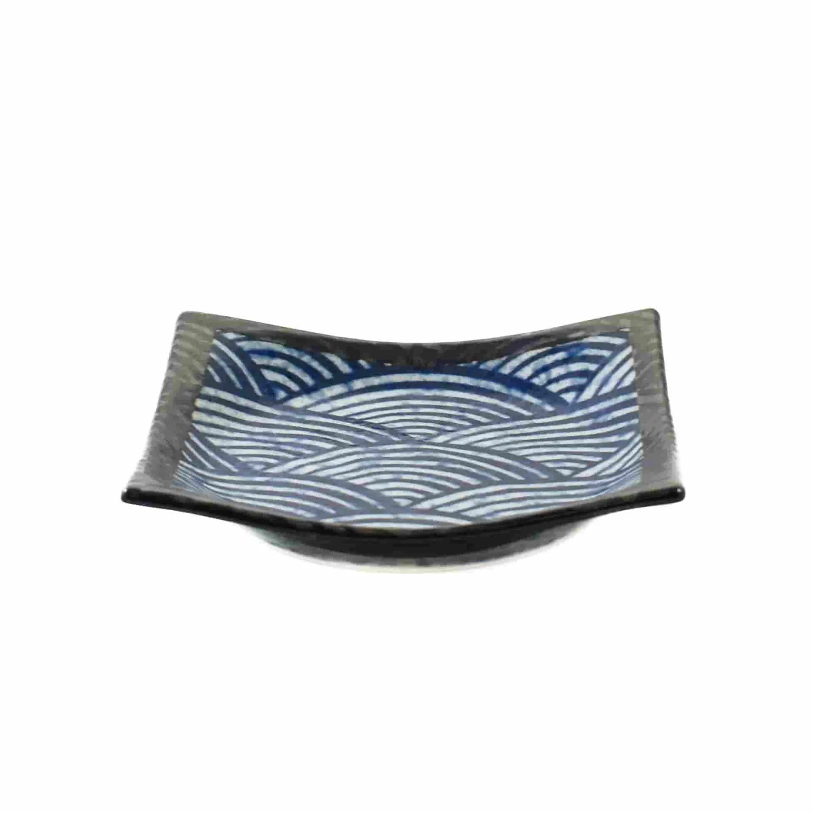 Outlet Blue Wave Small Square Plate, 13.5cm Tableware Brands|Japanese Ingredients