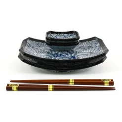 Sale Blue Wave Sushi Serving Set Tableware Brands|Japanese Ingredients