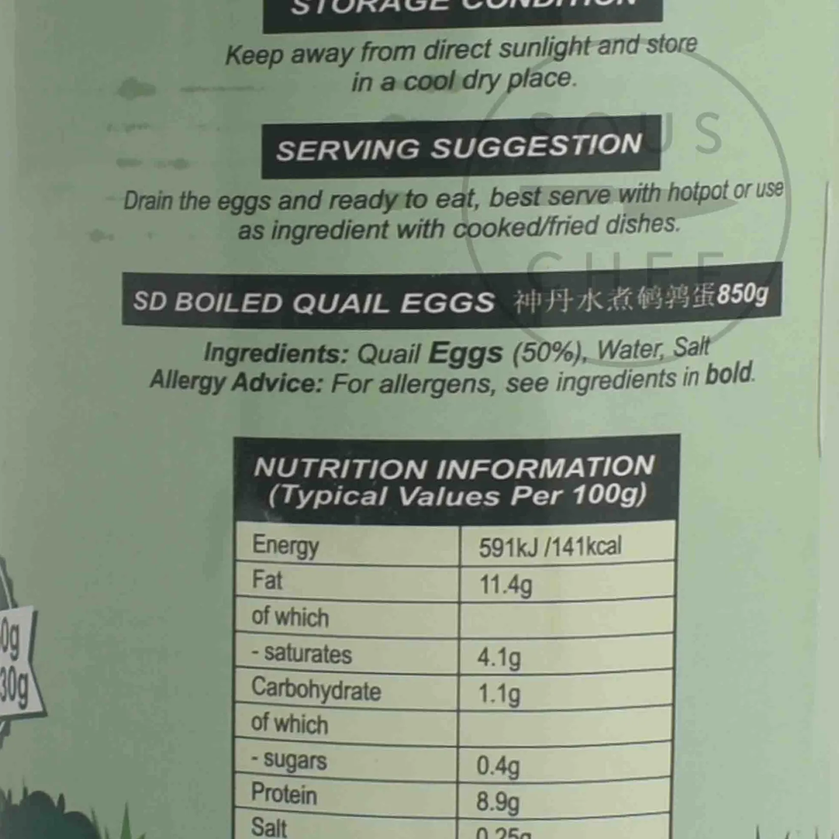 New Boiled Quail Eggs, 850g Vegetables|Ingredients Brands