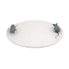 New White Earthenware Cheese Tray with Mouse Table Setting|Serveware