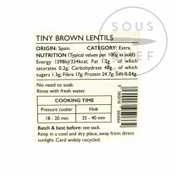 Clearance Epic Pardina Lentils in Cloth Sack, 500g Spanish Ingredients|Pasta, Rice & Beans