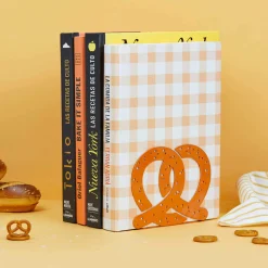 Best Brown Pretzel Metal Bookend Tableware Brands