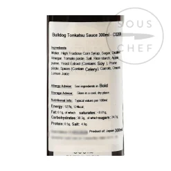 New Tonkatsu Sauce, 300ml Ingredients Brands|Japanese Ingredients