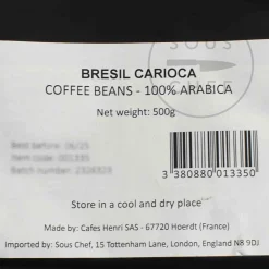 Brazil Carioca Whole Coffee Beans, 500g Ingredients Brands|Drinks