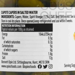 Capote Capers in Salted Water, 180g Ingredients Brands|Vegetables