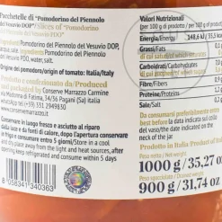 Outlet Sliced Piennolo Vesuvio DOP Tomatoes, 1.06 Litre Ingredients Brands|Italian Ingredients