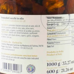Outlet Sun Dried Tomatoes in Oil, 1 Litre Ingredients Brands|Italian Ingredients