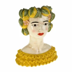 Outlet Ceramic Figure with Lemon Headdress Vase Tableware Brands