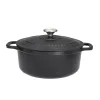 Outlet Black Cast Iron Dutch Oven, 24cm Pots & Pans