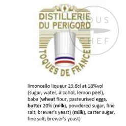 Cherry Rocher Babas in Limoncello, 380g Ingredients Brands|French Ingredients