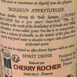 Outlet Cherry Rocher Green Absinthe Grand Or 65%, 350ml Ingredients Brands|French Ingredients