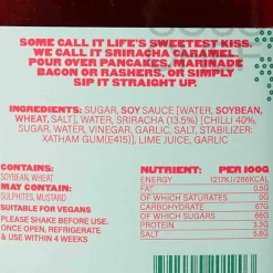 Outlet Sriracha Caramel Sauce, 350g Sauces & Condiments|Ingredients Brands