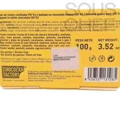 Sale White Chocolate Covered Lemon Peel, 110g Ingredients Brands|Chocolate & Sweets