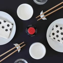 Clearance Chopstick Rest & Soy Sauce Dish Set - Gyoza & Steamer Design Japanese Ingredients|Tableware Brands