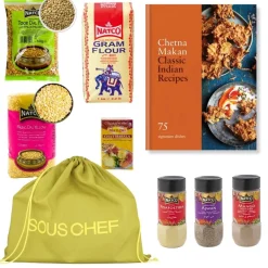 Clearance Classic Indian Recipes Cookbook and Ingredients Set Indian Ingredients