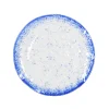 Cobalt Blue Rim Glass Dinner Plate, 24.5cm Tableware Brands|Plates