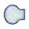 Best Cobalt Blue Rim Glass Scallop Serving Dish, 18cm Tableware Brands