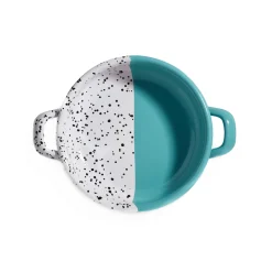 Sale Colour Pop Enamel Frying Pan and Serving Dish, Turquoise, 16cm Middle Eastern Ingredients|Serveware