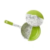 Colourpop Enamel Saute Pan with Lid, Lime Green, 16cm dia Pots & Pans