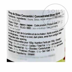 Best Concentrated Shiso Syrup, 300ml Ingredients Brands|Japanese Ingredients