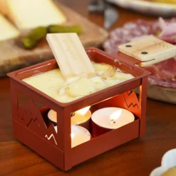 Hot Foldable Raclette, Red Pots & Pans