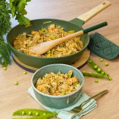 New Lightweight Non-Stick Frying Pan, Green, BPA Free Pots & Pans